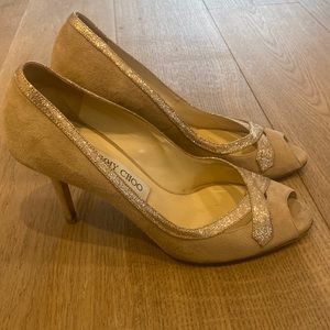 Jimmy Choo Peep Toe Pumps